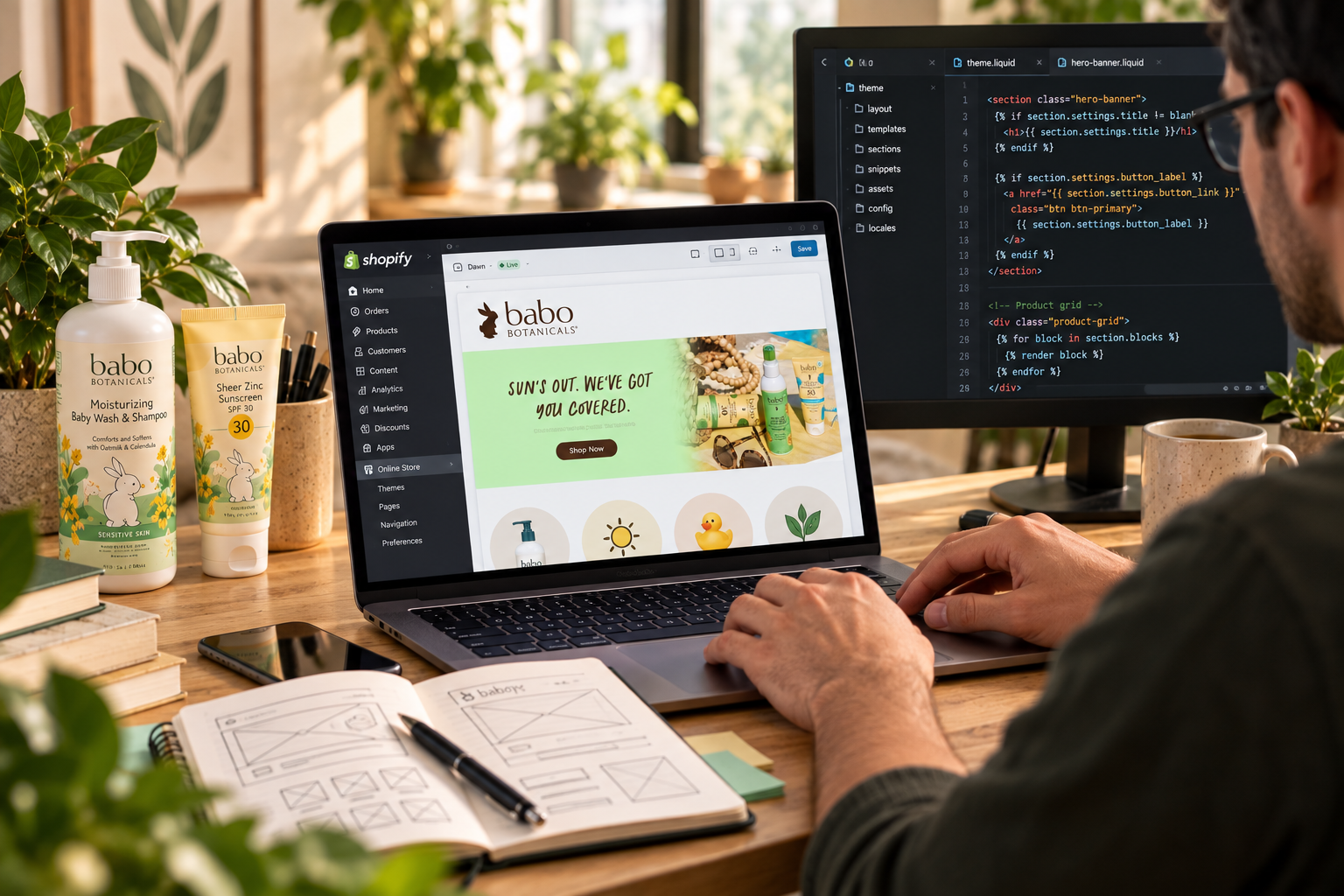 Shopify Theme Audit — Inspecting Liquid templates, snippets, and legacy scripts line by line