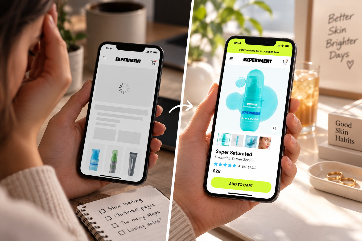 High-Converting PDP Layout — Formulation breakdown, verified social proof, and seamless Add to Cart