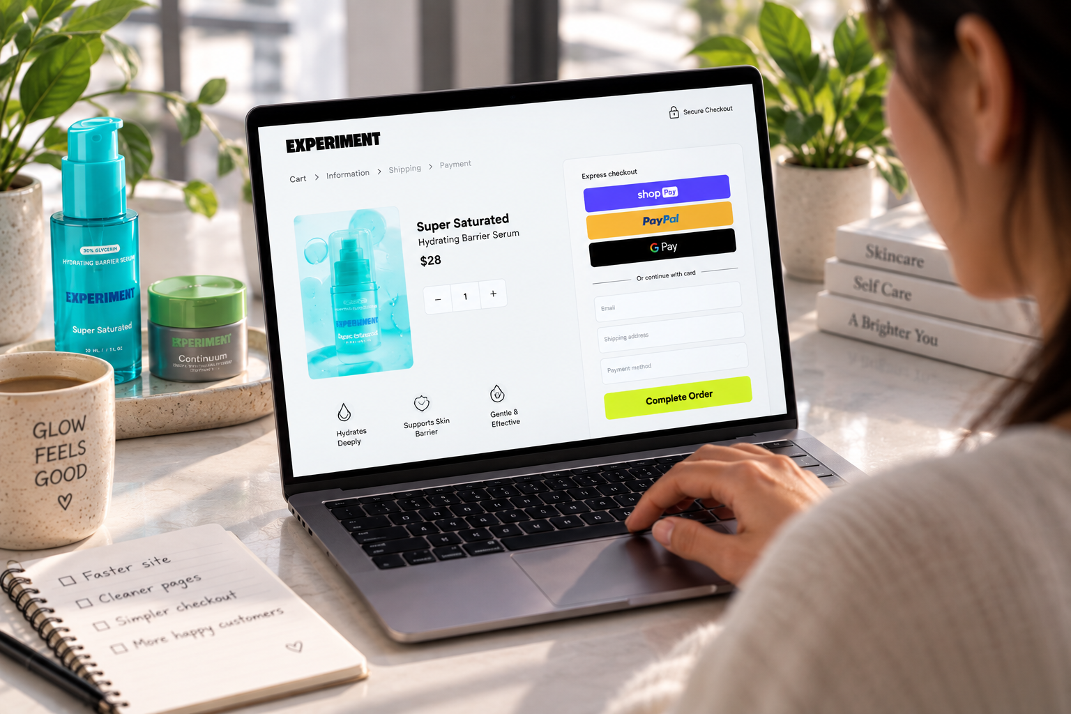 Streamlined Mobile Checkout — Accelerated Information > Shipping > Payment pipeline