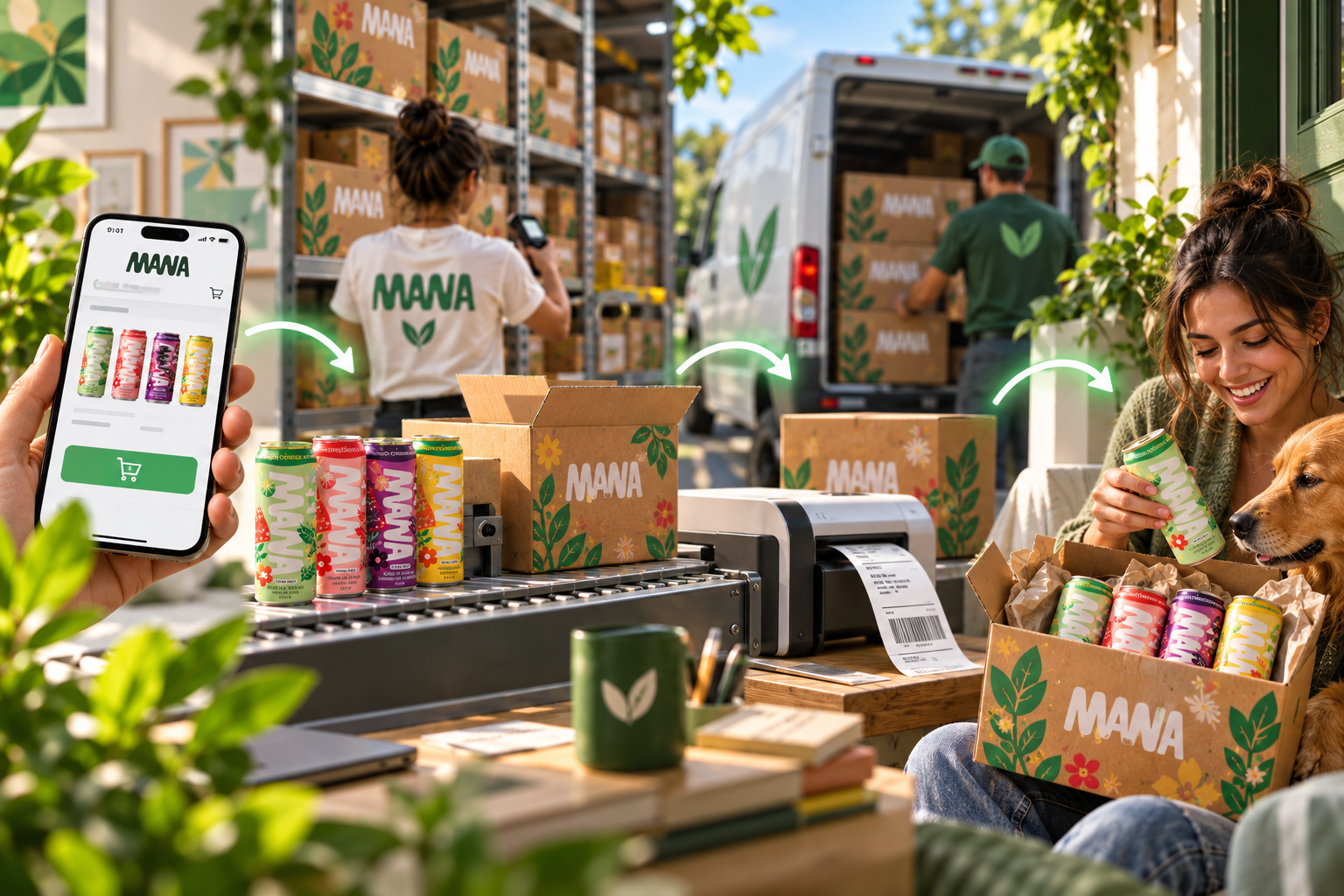 Operational Scalability — Mana Yerba Mate backend running seamlessly at high order volume