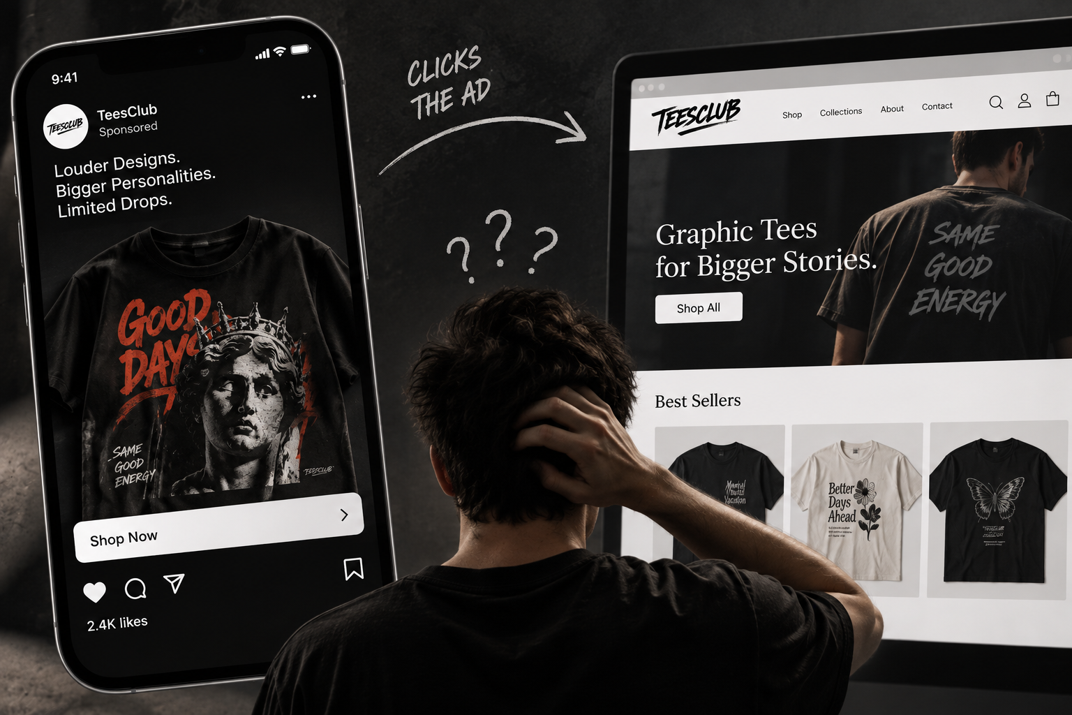 The click gap — specific ad leading to a generic homepage leaves customers confused